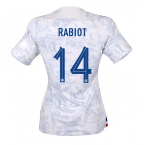 Frankrike Adrien Rabiot #14 kläder Kvinnor VM 2022 Bortatröja Kortärmad